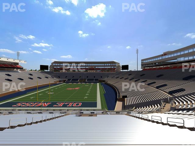 Seating view for Vaught Hemingway Stadium Section Student N 4