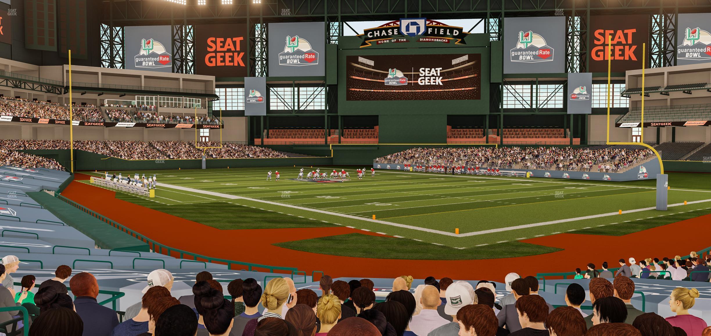 Seating view for Chase Field Section 122