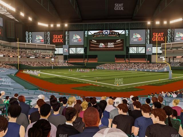 Seating view for Chase Field Section 122