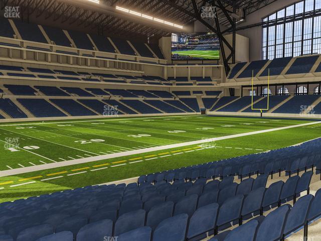 Seating view for Lucas Oil Stadium Section 117