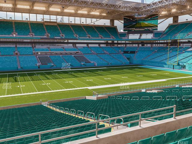 Seating view for Hard Rock Stadium Section 221