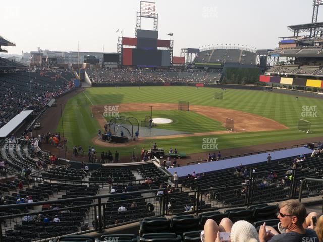 Seating view for Coors Field Section 227