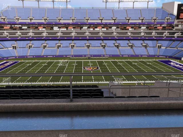 Seating view for M&T Bank Stadium Section Suite 357