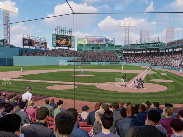 Seating view for Fenway Park Section Field Box 50