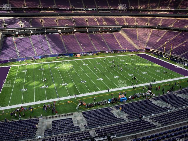 Seating view for U.S. Bank Stadium Section 343