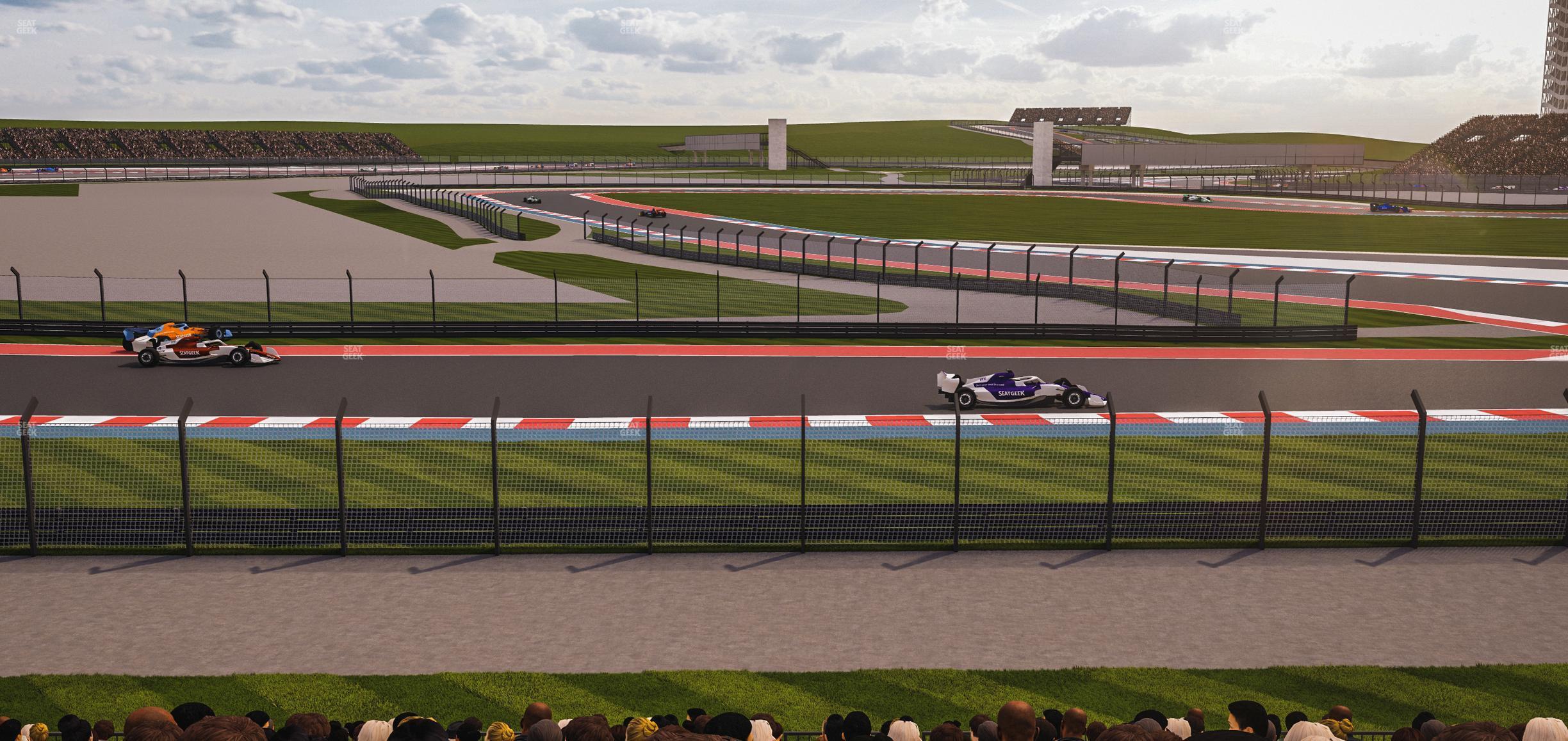 Seating view for Circuit of The Americas Section Turn 12 Bleachers 8