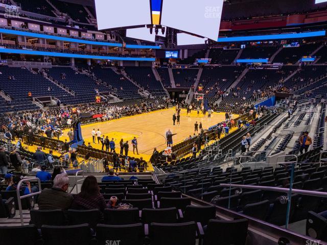 Seating view for Chase Center Section 107