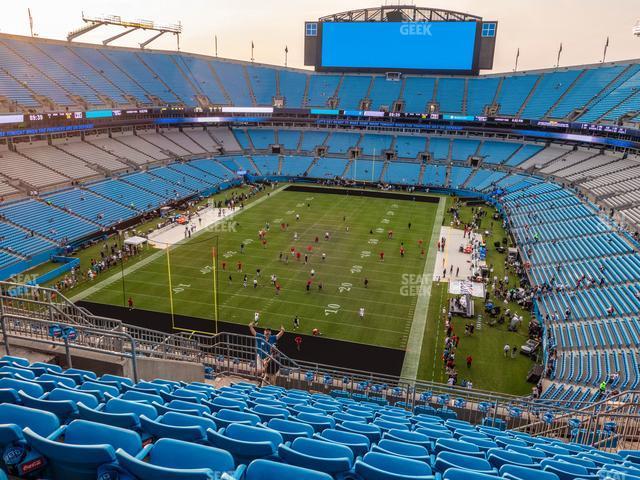 Seating view for Bank of America Stadium Section 526