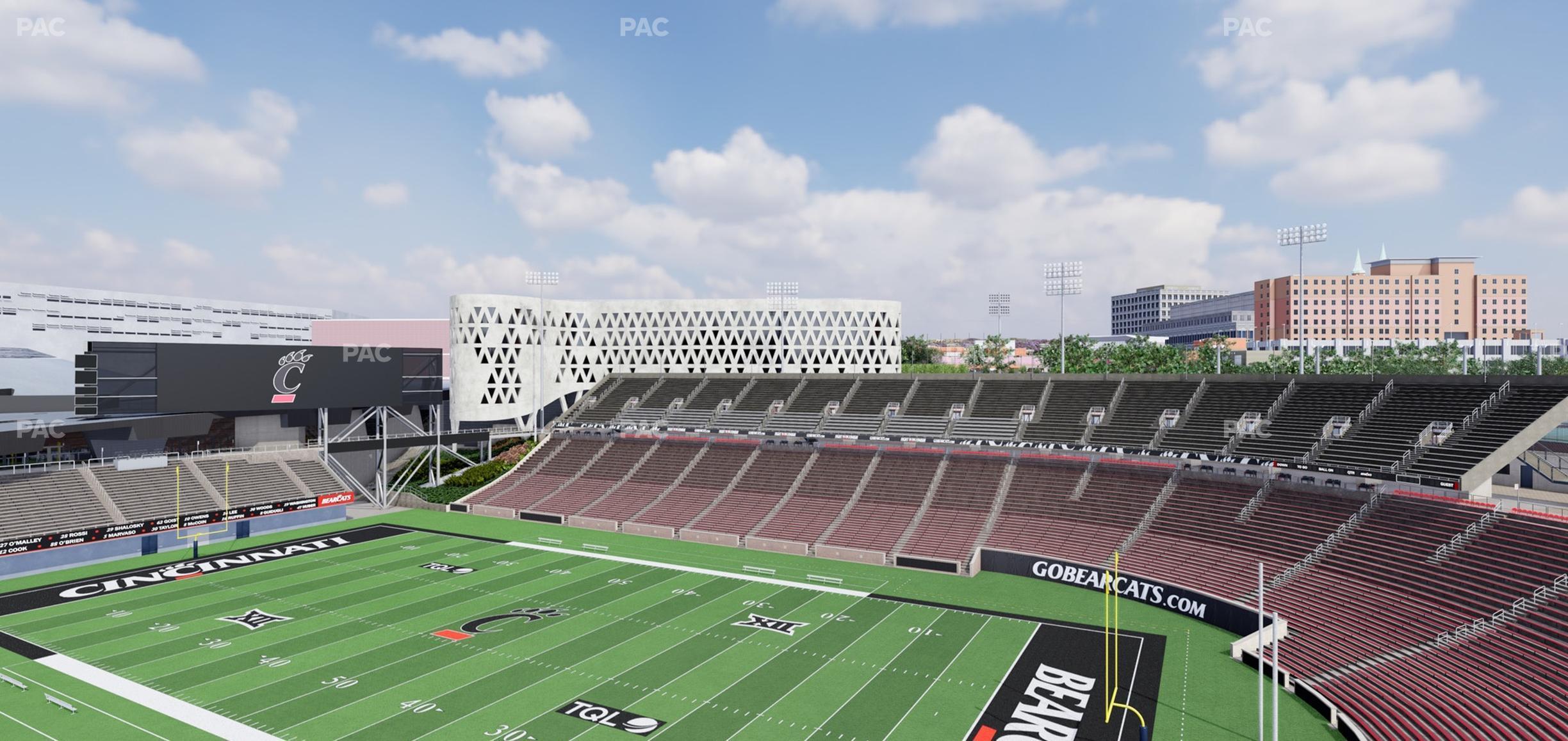 Seating view for Nippert Stadium Section Premium Club 351