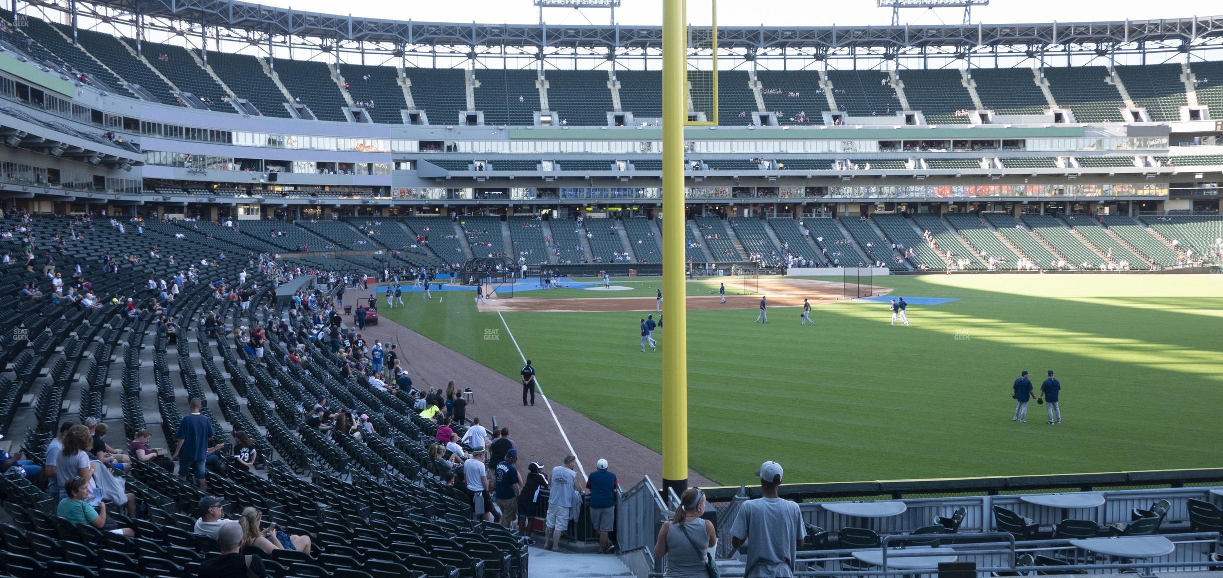 Seating view for Guaranteed Rate Field Section 108