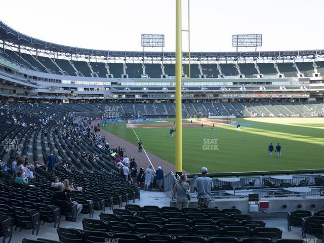 Seating view for Guaranteed Rate Field Section 108