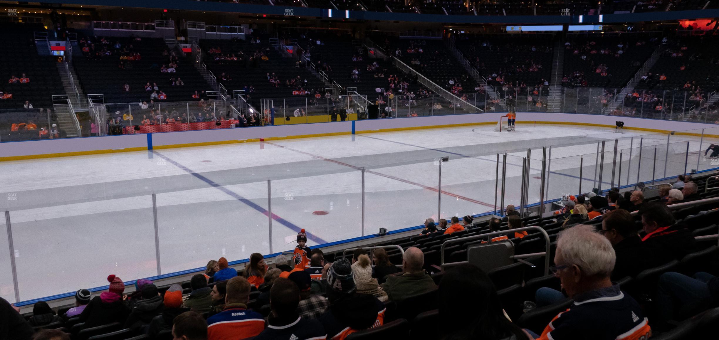 Seating view for Rogers Place Section 121