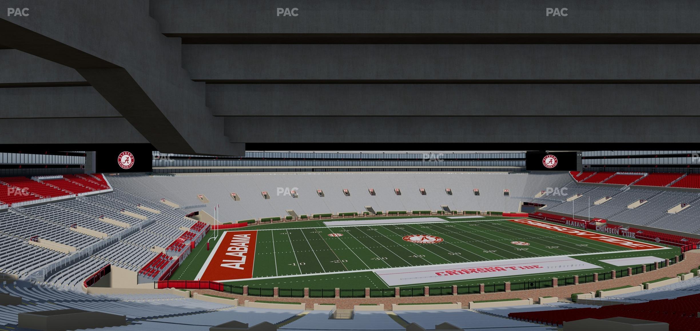 Seating view for Bryant Denny Stadium Section Terrace Club 3