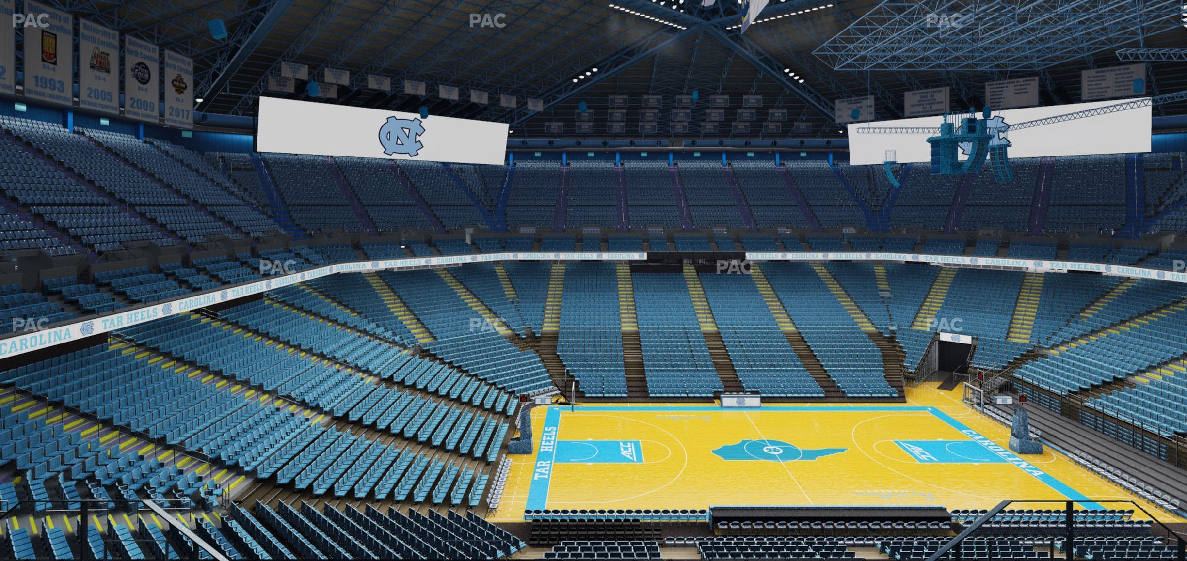 Seating view for Dean Smith Center Section 207