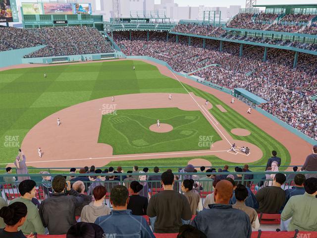 Seating view for Fenway Park Section Third Base Pavilion Sro