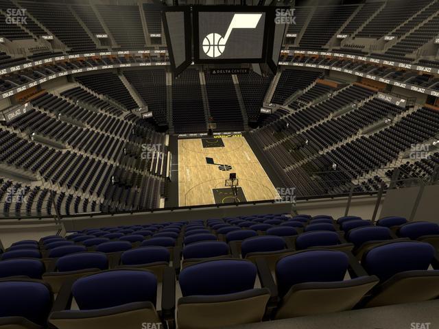 Seating view for Delta Center Section 103