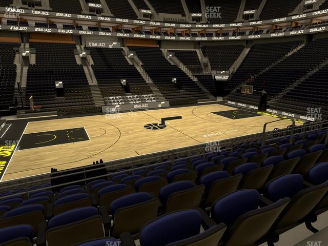 Seating view for Delta Center Section 19