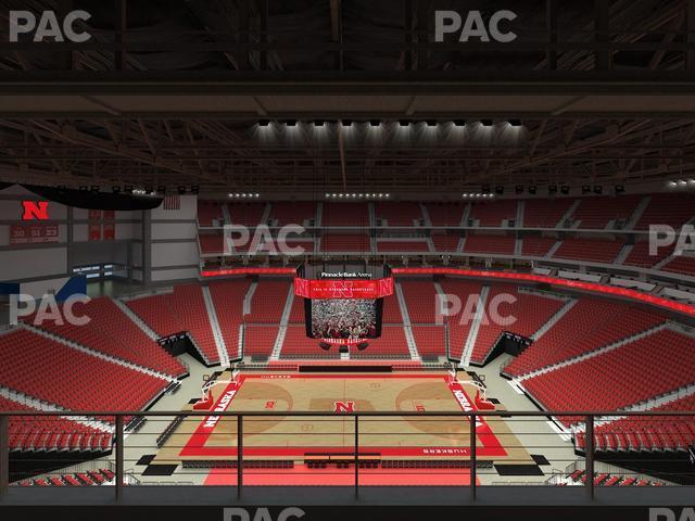 Seating view for Pinnacle Bank Arena Section 319