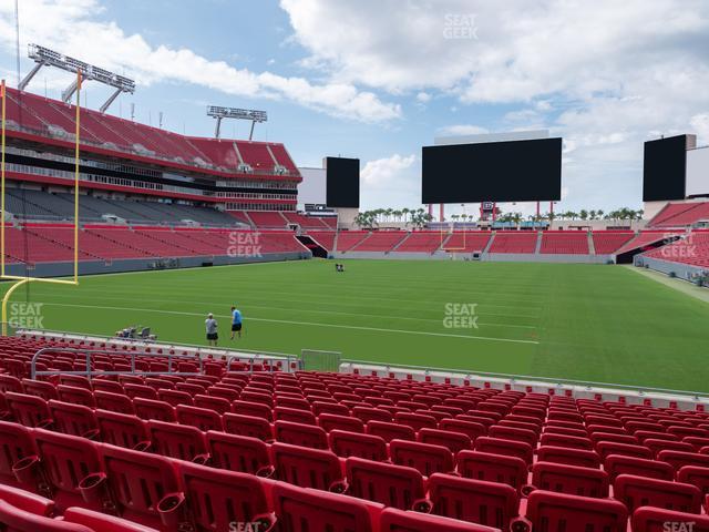 Seating view for Raymond James Stadium Section 150