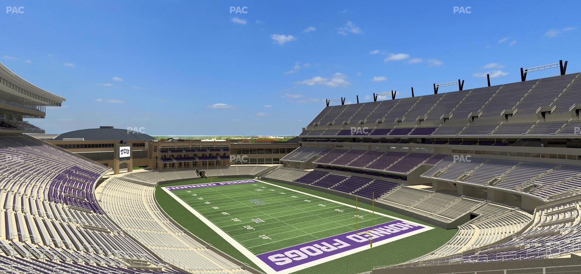 Seating view for Amon G. Carter Stadium Section 226