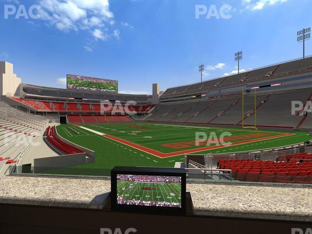 Seating view for Razorback Stadium Section Loge 53