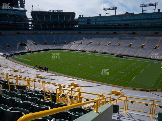 Seating view for Lambeau Field Section 411