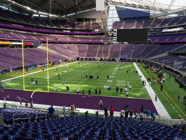 Seating view for U.S. Bank Stadium Section 140