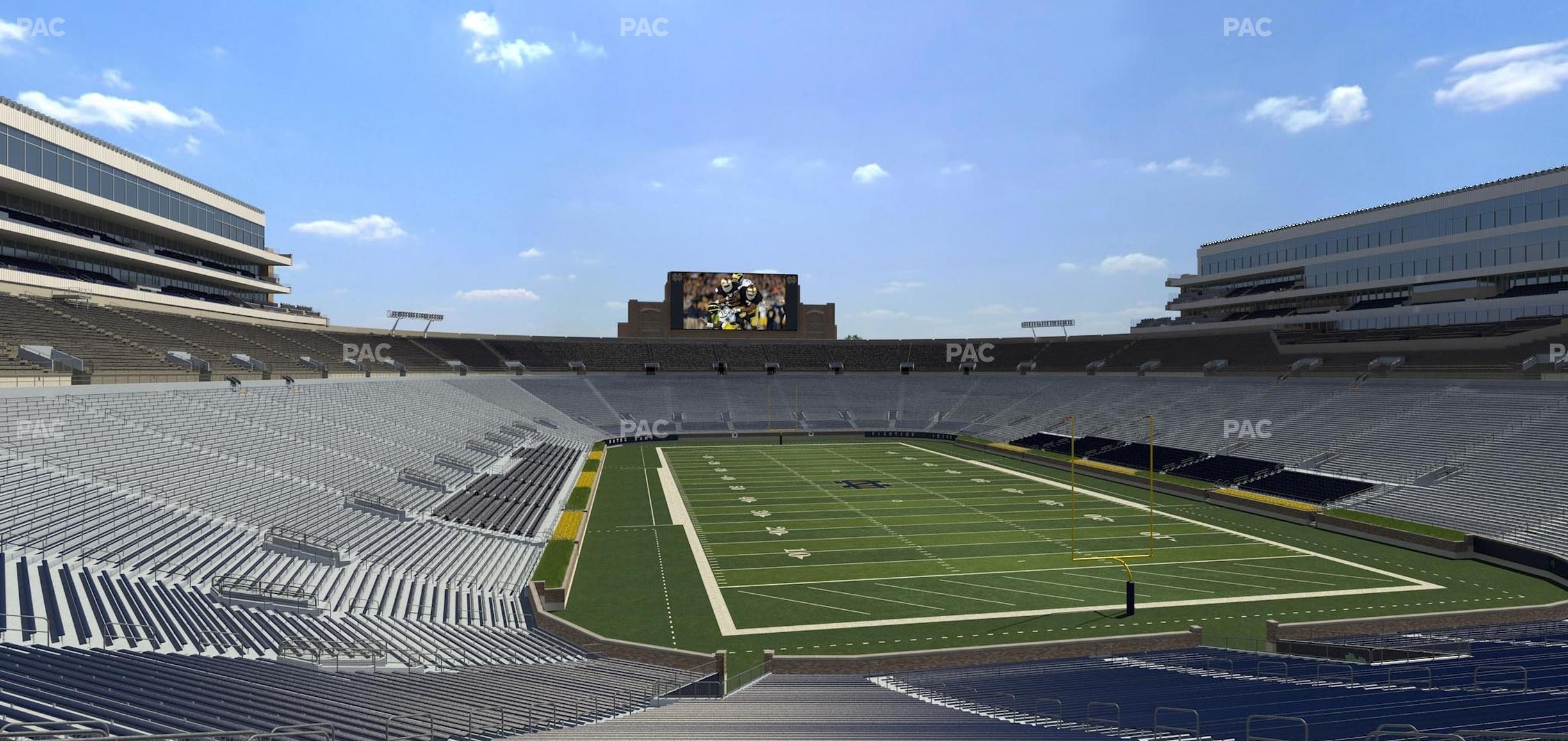 Seating view for Notre Dame Stadium Section 103