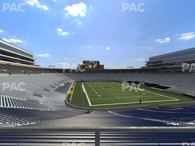 Seating view for Notre Dame Stadium Section 103