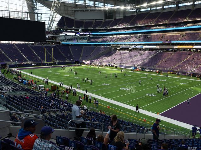 Seating view for U.S. Bank Stadium Section 124