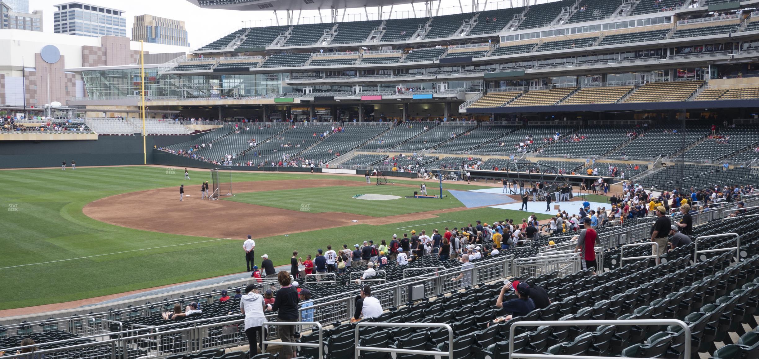 Seating view for Target Field Section 123