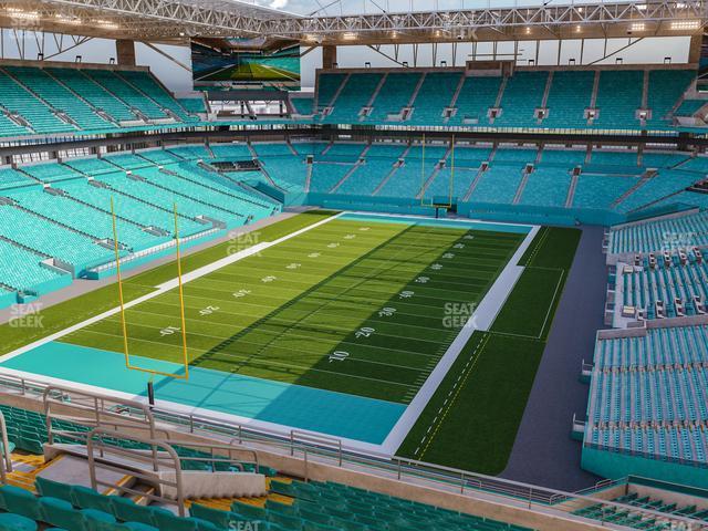 Seating view for Hard Rock Stadium Section 301