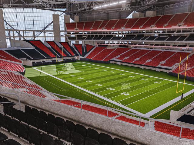 Seating view for Mercedes-Benz Stadium Section 230