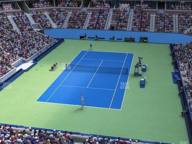 Seating view for Arthur Ashe Stadium Section 120