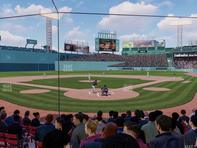 Seating view for Fenway Park Section Field Box 46