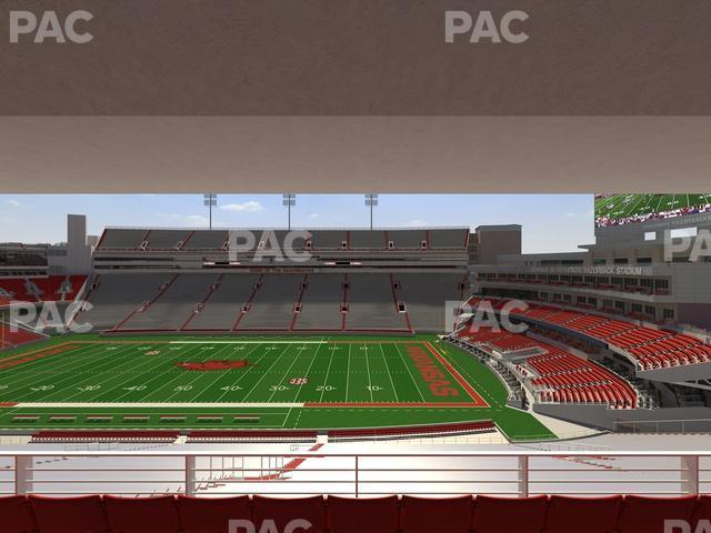 Seating view for Razorback Stadium Section 219