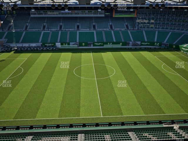 Seating view for Providence Park Section East Vista 5