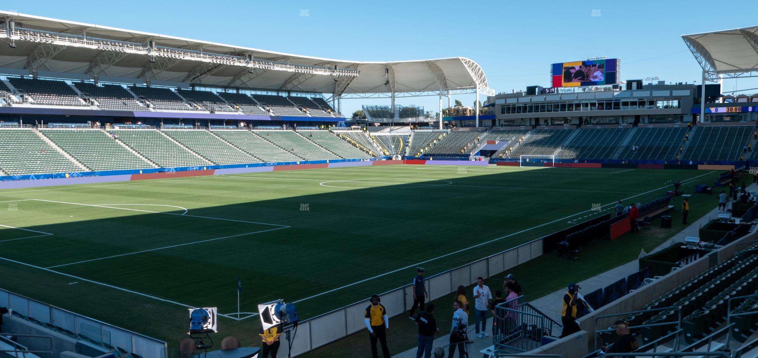 Seating view for Dignity Health Sports Park Section 117