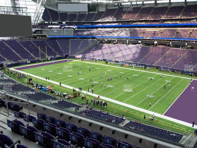 Seating view for U.S. Bank Stadium Section 229