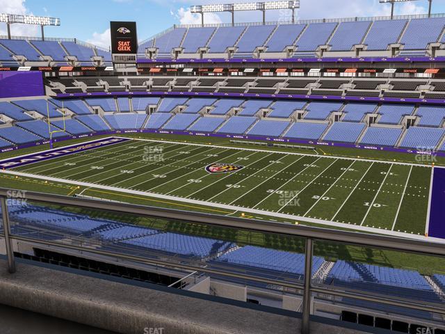 Seating view for M&T Bank Stadium Section Suite 432