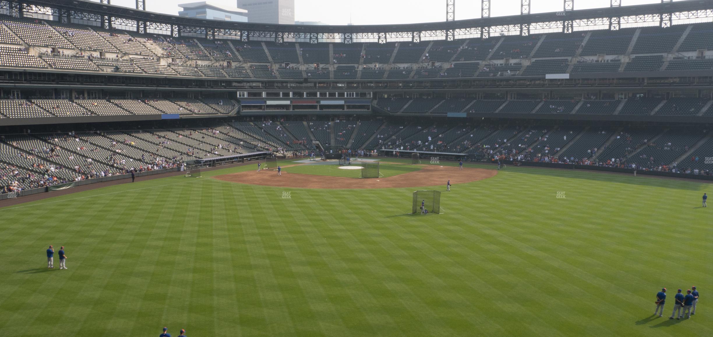 Seating view for Coors Field Section 202