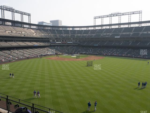 Seating view for Coors Field Section 202