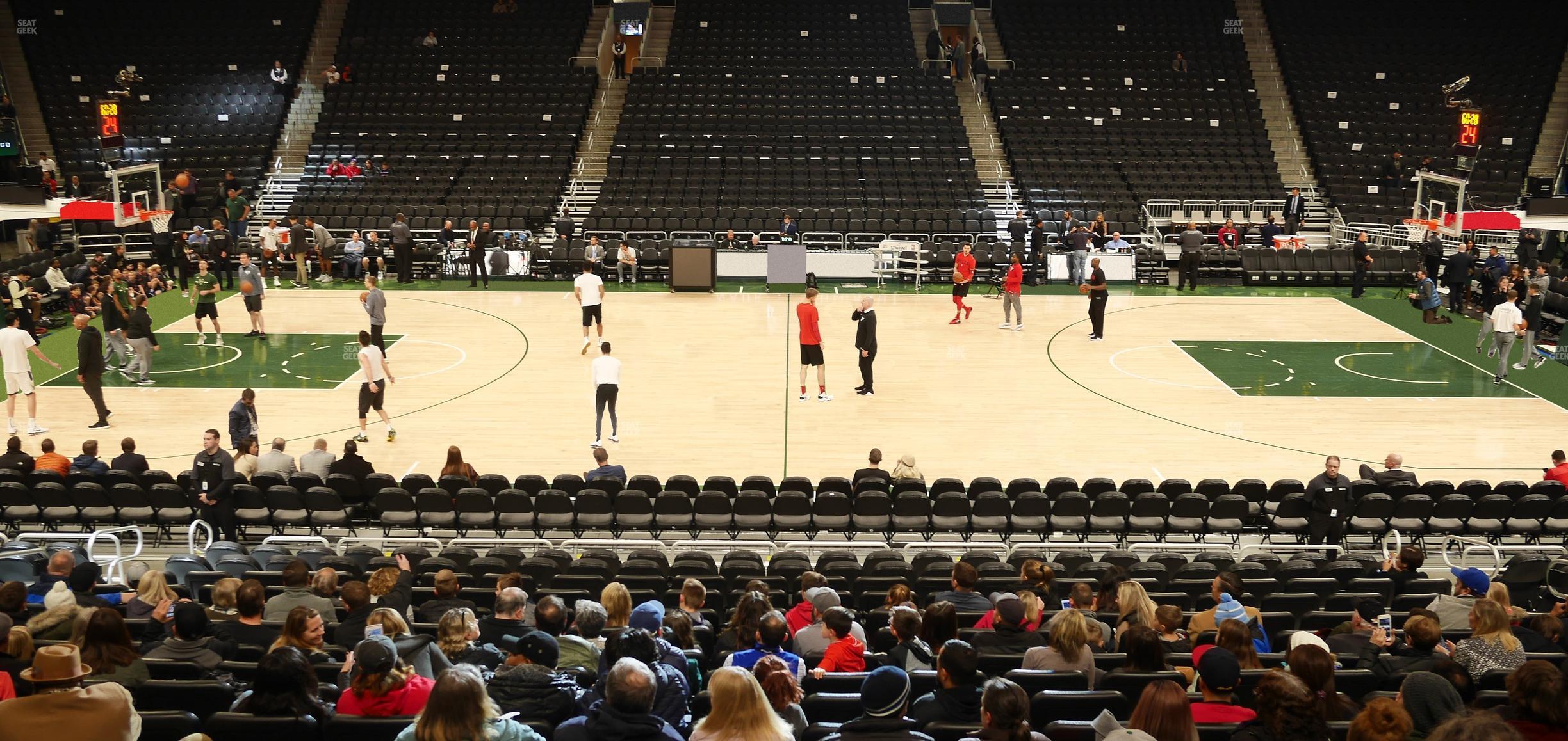 Seating view for Fiserv Forum Section 106