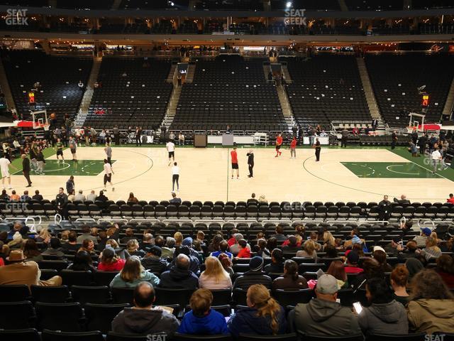 Seating view for Fiserv Forum Section 106