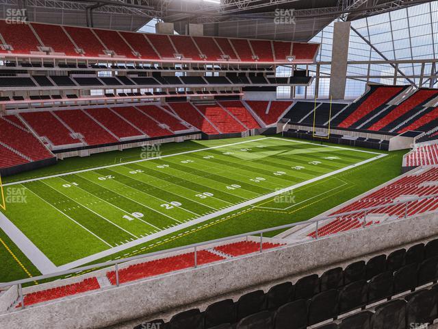 Seating view for Mercedes-Benz Stadium Section 217