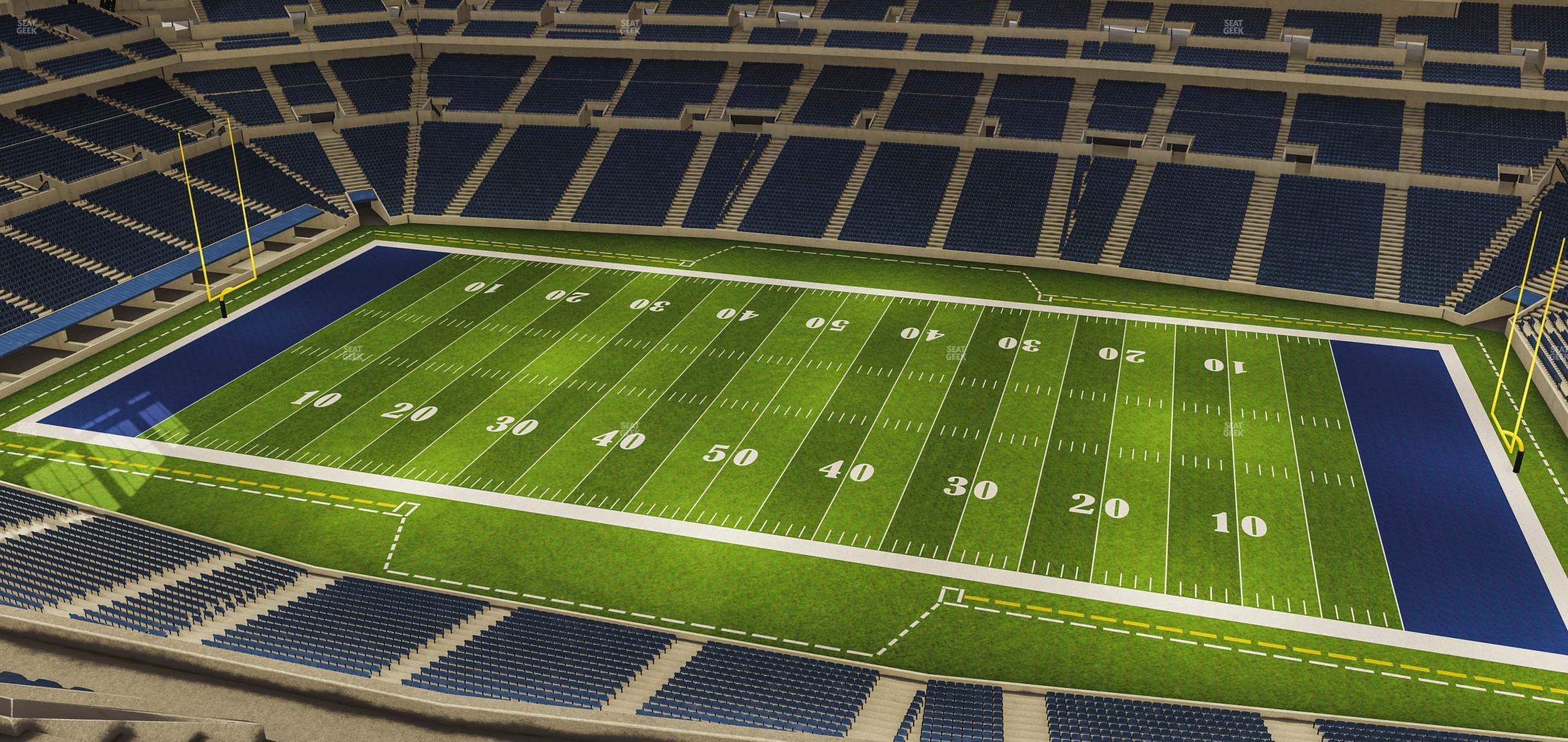 Seating view for Lucas Oil Stadium Section 611