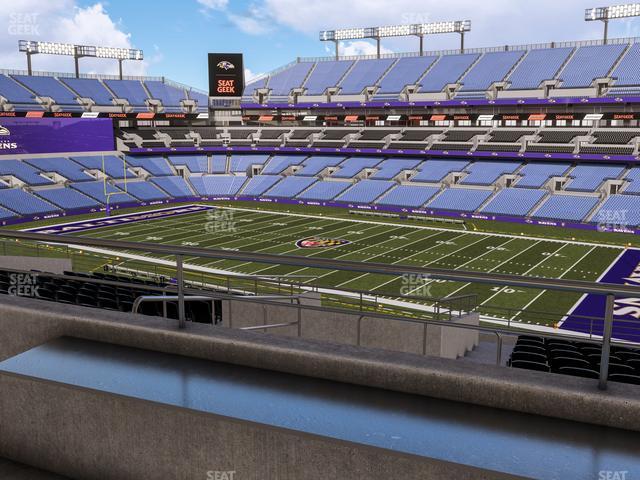 Seating view for M&T Bank Stadium Section Suite 348