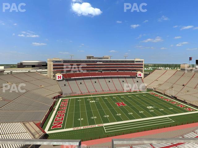 Seating view for Memorial Stadium Nebraska Section 610