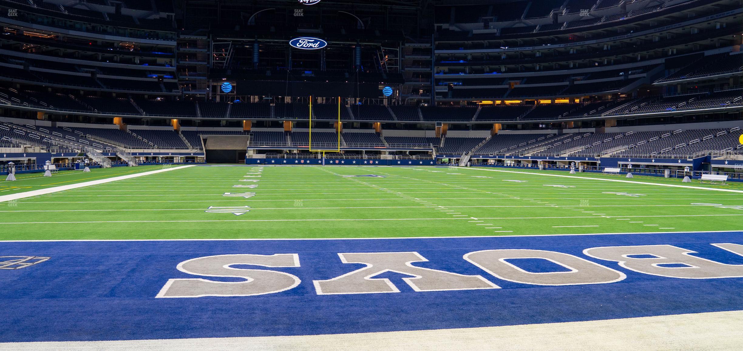 Seating view for AT&T Stadium Section Event Level Suite 112