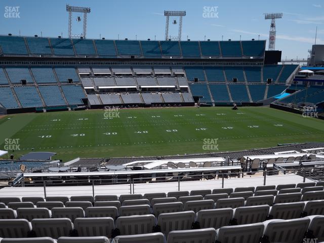 Seating view for EverBank Stadium Section Gallagher Club 211